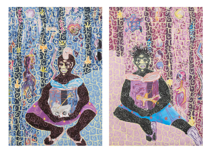 Kassou Seydou, The Christmas of Amadou et Mariama in the African village, 2020