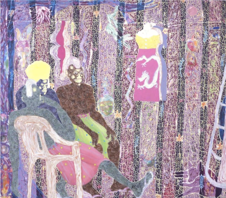 Kassou Seydou, Blue Bantamba (l'arbre à palabres bleu), 2018