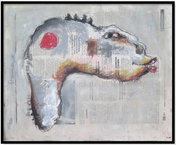 Sadikou Oukpedjo, Untitled #26, 31 x 38 cm, 2014