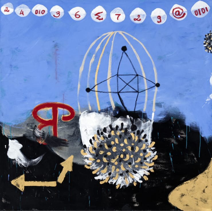 Ouattara Watts, Sky's Roots, 2018
