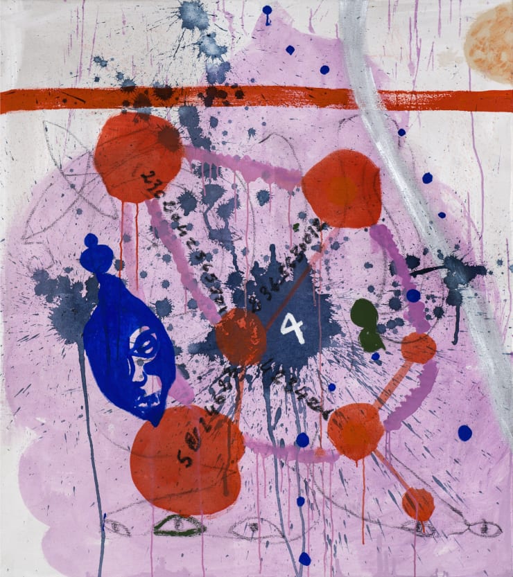 Ouattara Watts, Splash of the spirit , 2018