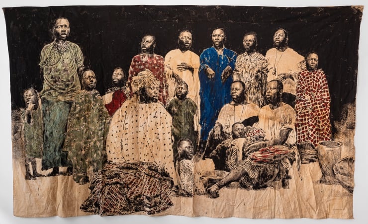 Roméo Mivekannin, Village Sénégalais - Porte Maillot - Groupe de femmes, 2021
