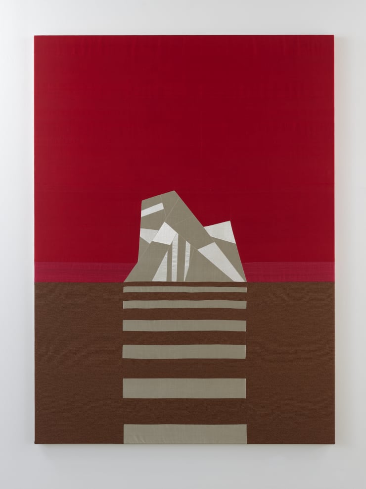 Angelo Filomeno, Island (red, silver, copper), 2022