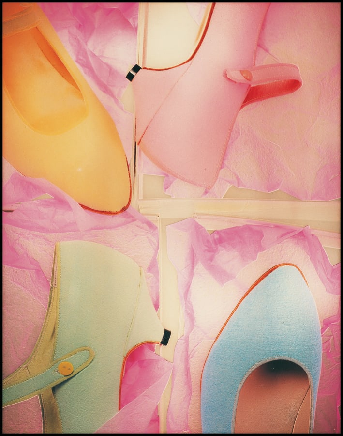 Claude Ferrand Escarpins, 1989 Photo - Procédé solarisation