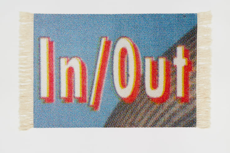 Joe Sweeney Carpet Diem (In/Out), 2017 Digital print on textile 630 x 940 mm Edition of 10