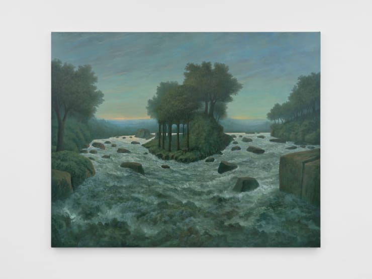 Sholto Blissett To See The Wood For The Trees, 2024 Oil and acrylic on canvas 160 x 200 cm 63 x 78 3/4 in