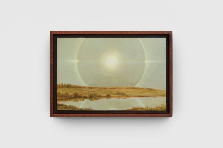 Angela Lane Parhelion, 2022 Oil on birch plywood 14.61 x 22.23 cm 5 3/4 x 8 3/4 in