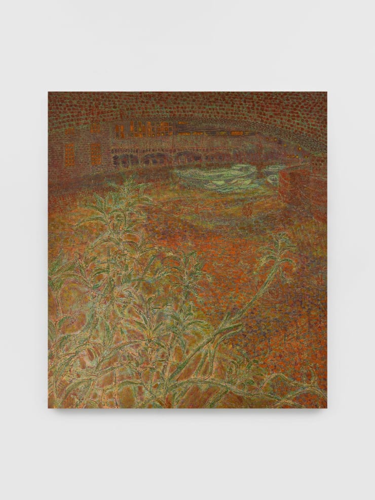 Josh Raz View of the Other Side, 2025 Oil on canvas 53 1/8 x 47 1/4 in 135 x 120 cm