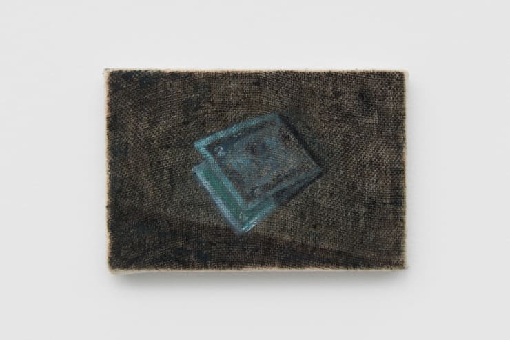 Katelyn Eichwald $2, 2022 Oil on canvas 6 x 4 in 15.2 x 10.2 cm