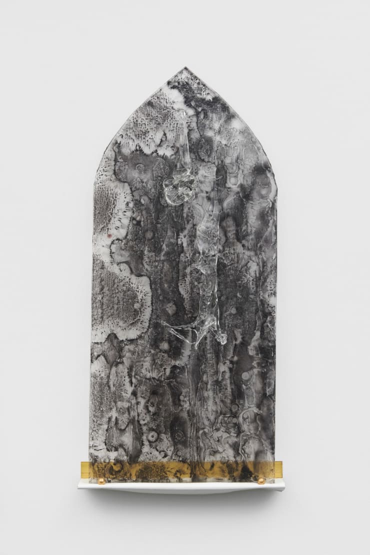 Jenna Kaës Vitrail fusing, 2019 Glass 45 x 20 x 4 cm 17 3/4 x 7 7/8 x 1 5/8 in