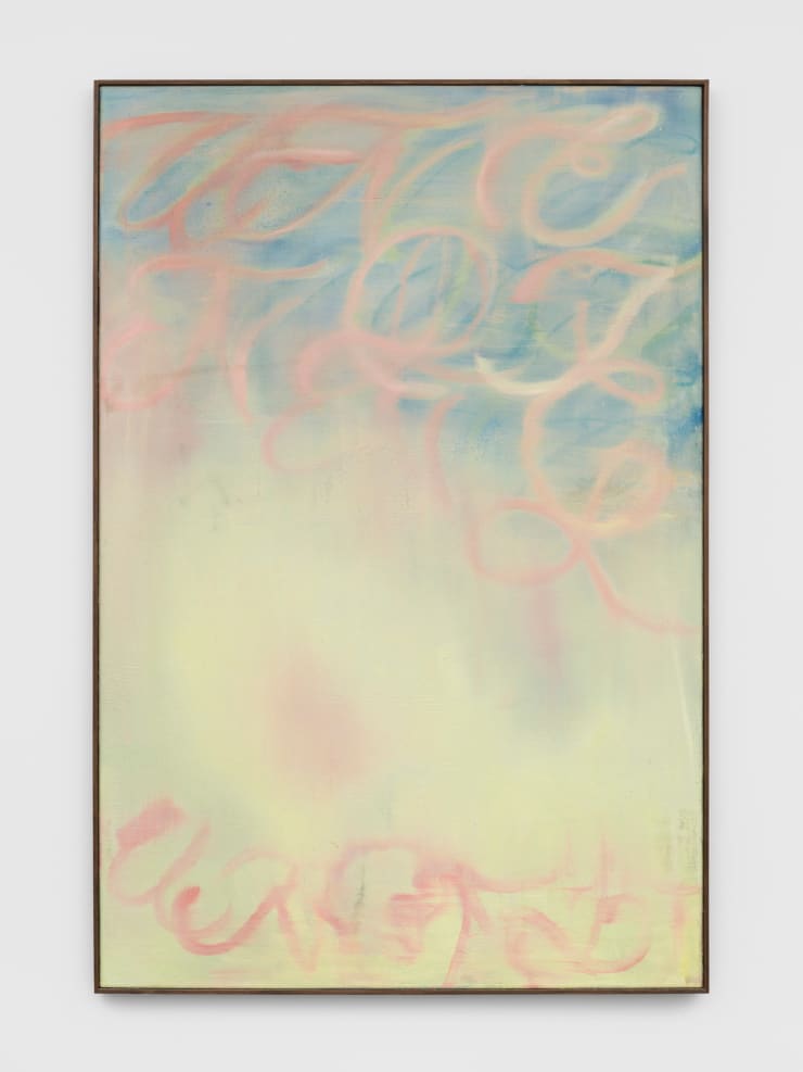 Allan Gardner Enending, 2024 Ink and Oil on Canvas 120 x 90 cm 47 1/4 x 35 3/8 in
