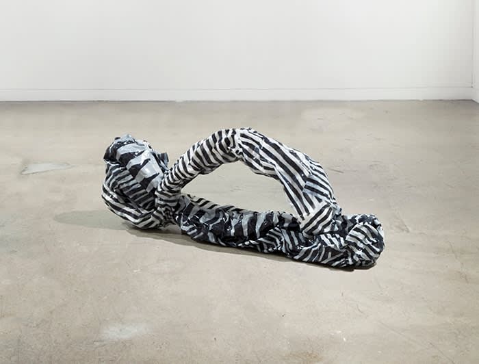 Vanessa Da Silva Trio A (movement 6), 2017 Fabric, acrylic paint, paper and PVA 200 x 400 x 1150 mm