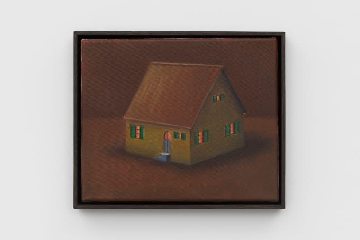 Mia Middleton Home, 2022 Oil on Italian cotton 25 x 30 cm 9 7/8 x 11 3/4 in