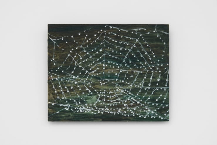 Claudia Keep Spiderweb Along the Delaware Canal, 2022 Oil on masonite panel 20.3 x 25.4 cm 8 x 10 in