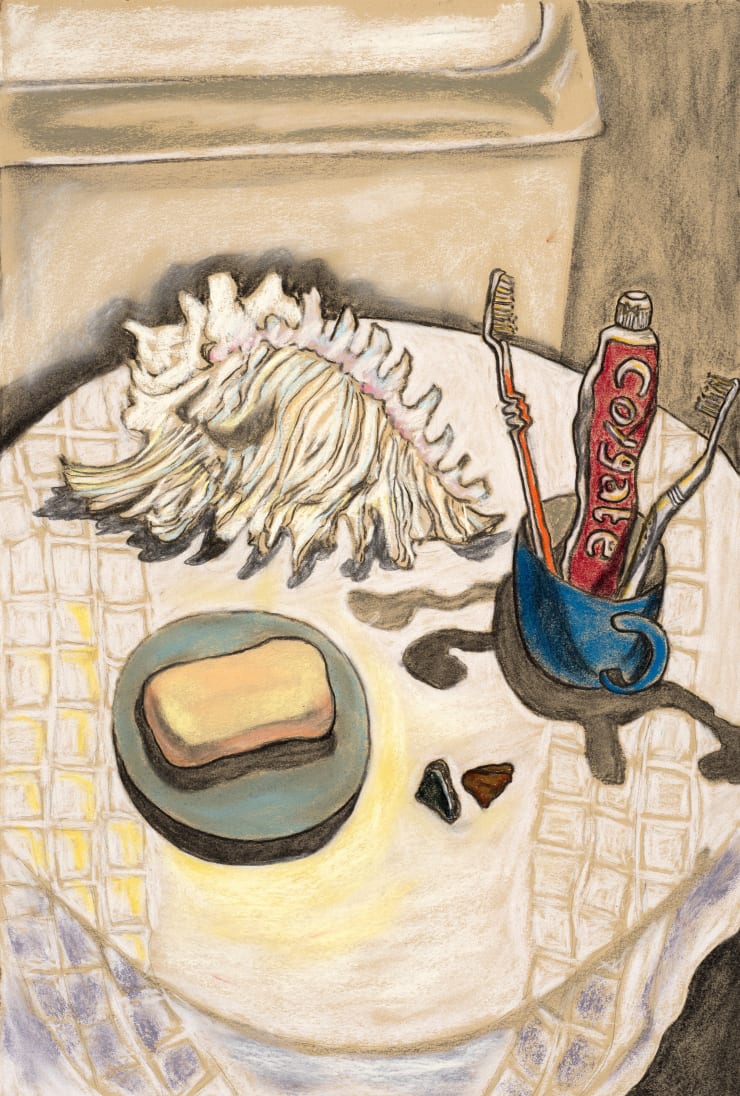 Christabel MacGreevy, Bathroom Shrine with Money Stones, 2019