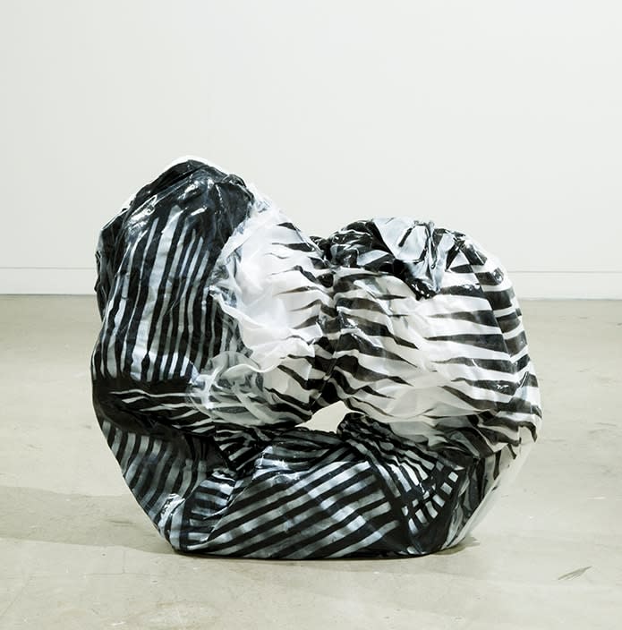 Vanessa Da Silva Trio A (movement 7), 2017 Fabric, acrylic paint, paper and PVA 260 x 670 x 760 mm