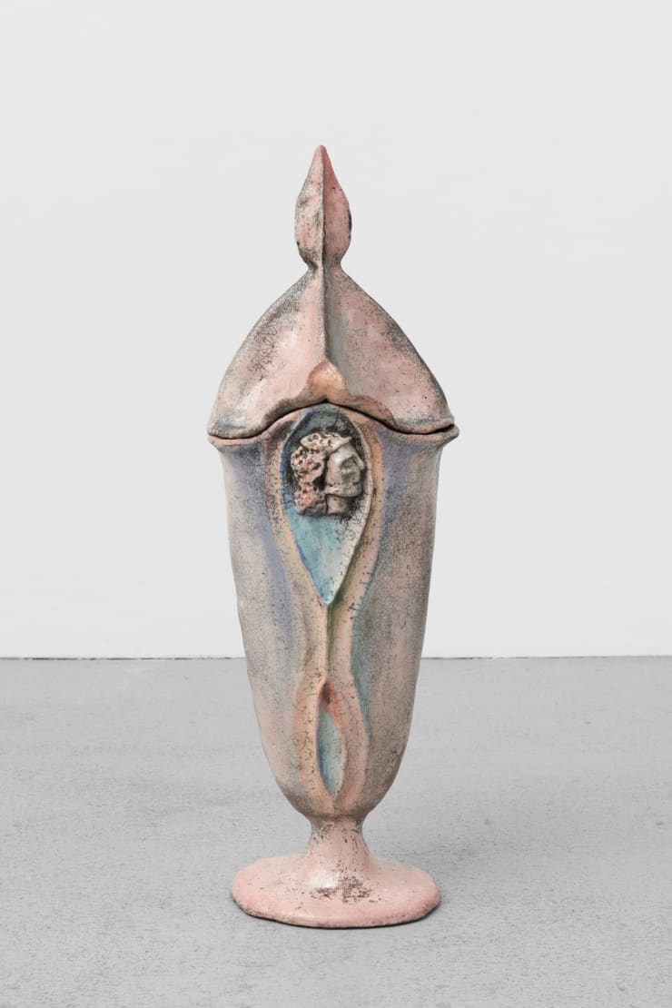 Bella Hunt & DDC Royal Fantasy (Spiked Urn), 2021 Glazed ceramic 74 x 22 x 20 cm 29 1/8 x 8 5/8 x 7 7/8 in