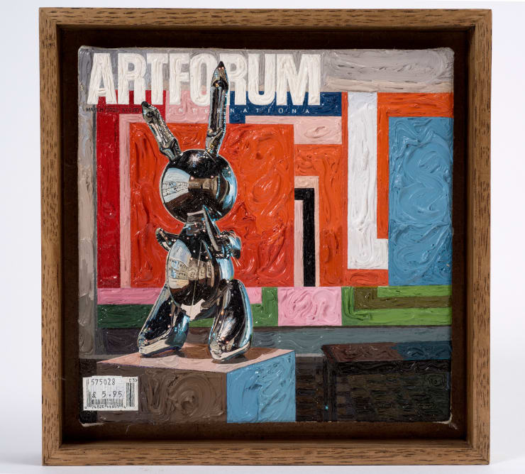 Simon Linke Art Forum 2003, 2008 Oil on linen 130 x 130 mm