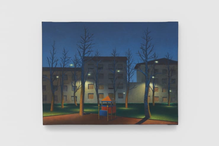 Francesco Pirazzi Otto e mezzo - olio su tela, 2020 Oil on canvas 48 x 64 cm 18 7/8 x 25 1/4 in