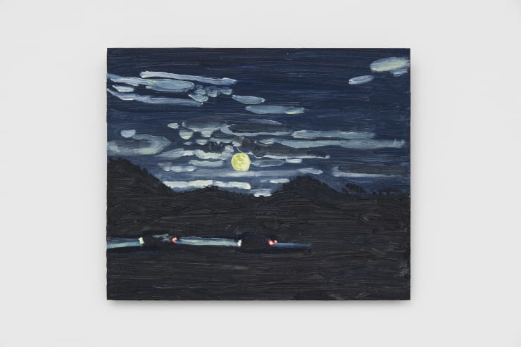 Claudia Keep Drive Home From Jericho, 2022 Oil on masonite panel 25.4 x 30.5 cm 10 x 12 in