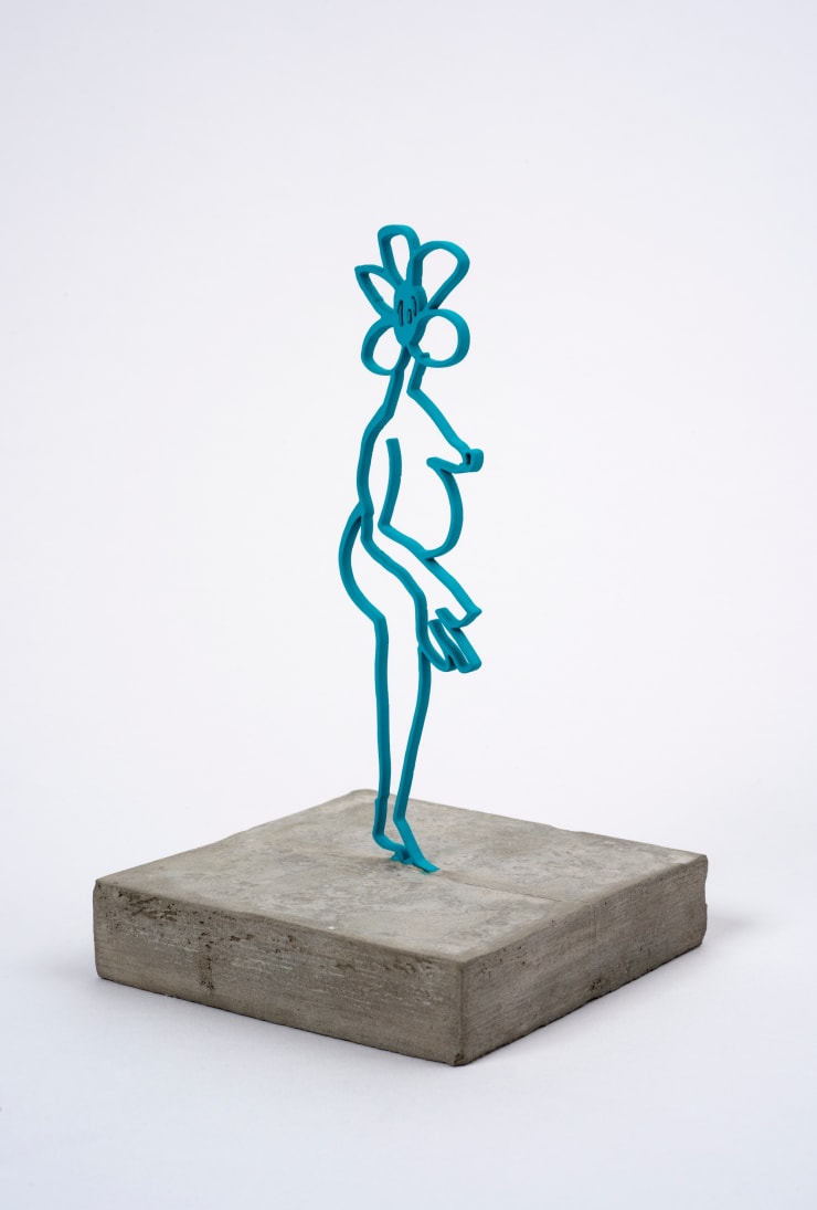 Annie Morris Untitled, 2018 Acrylic, pigment, concrete 170 x 65 x 65 mm