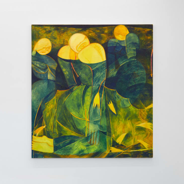 Tahnee Lonsdale Under The Shell, 2021 Oil on canvas 55 x 50 in 139.7 x 127 cm