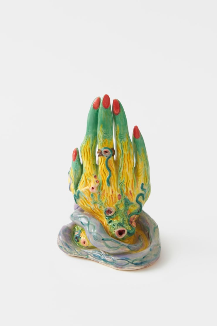 Zoe Williams The Golden Palm, 2021 Glazed ceramic 20 x 12 cm