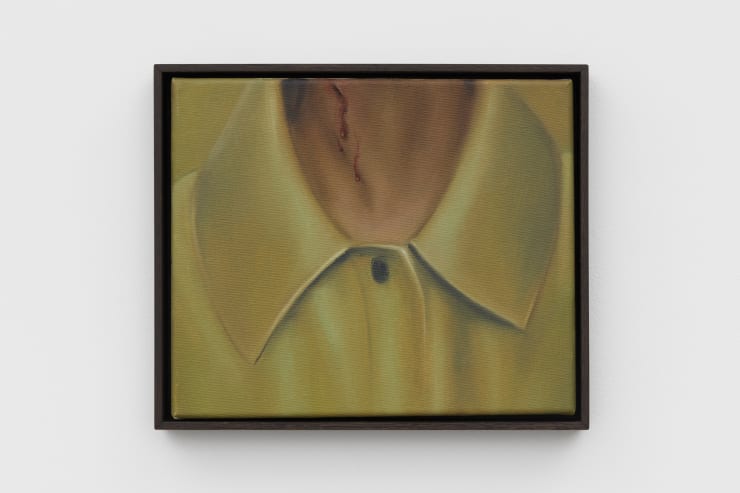 Mia Middleton Blood, 2022 Oil on Italian cotton 25 x 30 cm 9 7/8 x 11 3/4 in