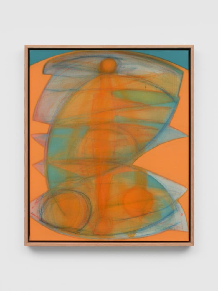 Julien Saudubray Study #33, 2023 Oil and dry pastel on canvas 60 x 50 cm 23 5/8 x 19 3/4 in