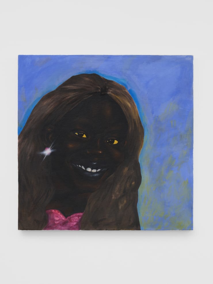 Chinaza Agbor Third Grade, 2023 Oil and acrylic on canvas 80 x 80 cm 31 1/2 x 31 1/2 in