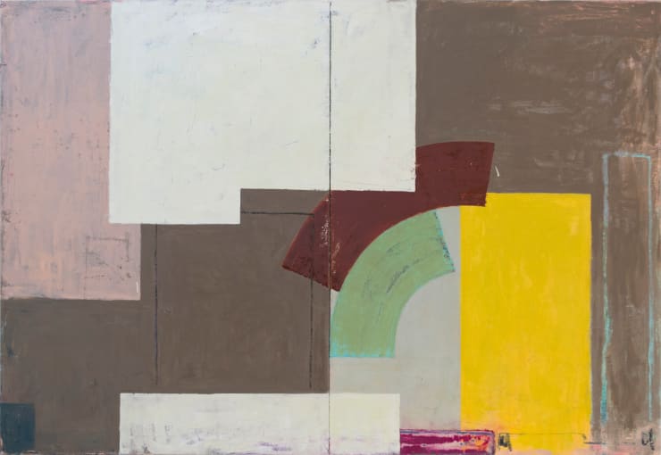 Joseph Goody Threshold, 2017 Oil on canvas 1800 x 2600 mm (diptych)