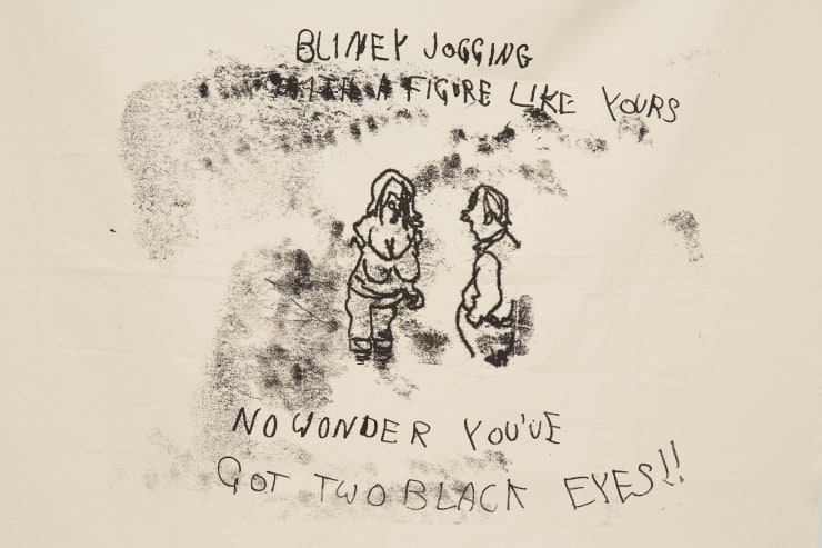 Joe Sweeney Nostalgic Discharge, 2017 Monoprint on canvas 1690 x 1726 mm framed