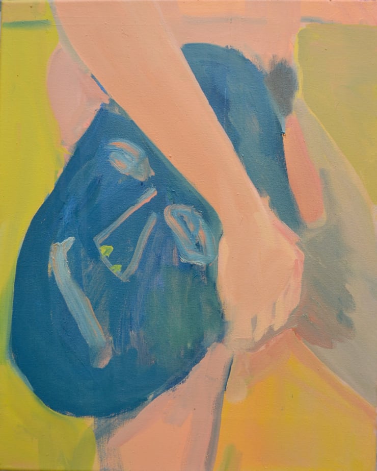 Gabriella Boyd Two Attending, 2014 Signed and dated reverso Oil on canvas 50 x 40 cm