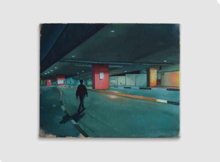 Adriel Visoto Minhocão, 2022 Oil on Linen 20 x 25 cm 7 7/8 x 9 7/8 in