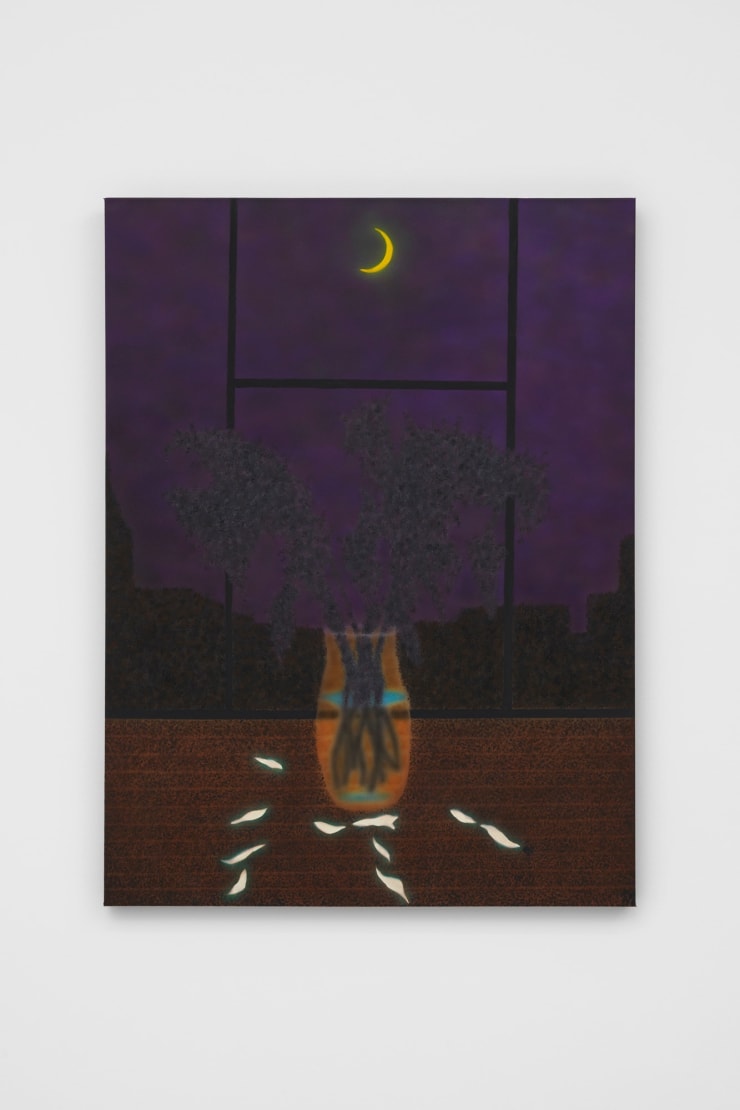 Sung Hwa Kim Silent Night, unspoken feelings, The moon is still beautiful tonight, 2022 Acrylic and flashe on canvas 101.6 x 76.2 cm 40 x 30 in