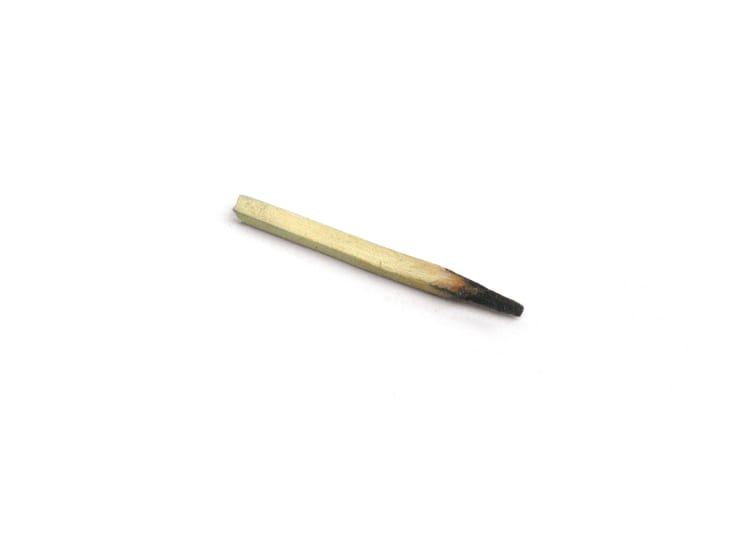 Gavin Turk Spent Match, 2005 Painted bronze 2 x 2 x 30 mm Edition of 40