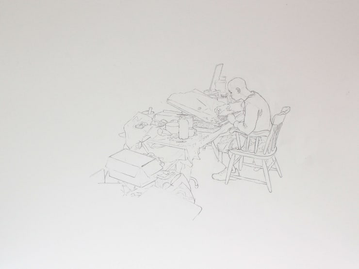 Joe Fig, Working: Leonardo Drew, 2015