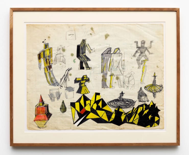 Judy Pfaff, Untitled (drawing for prototypes), 1980