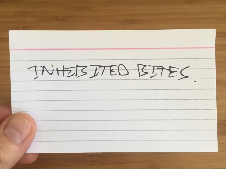 Neil Goldberg, Excerpts from "Inhibited Bites", 2010-2017