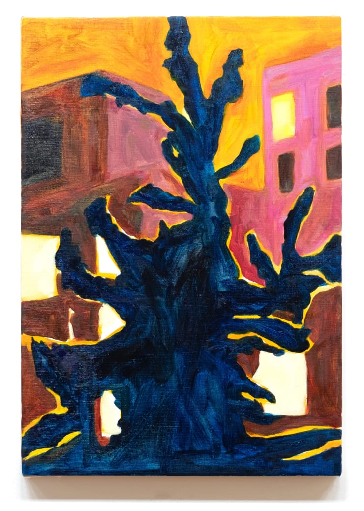 Maureen O'Leary, Night Ginkgo, Upper West Side, 2022