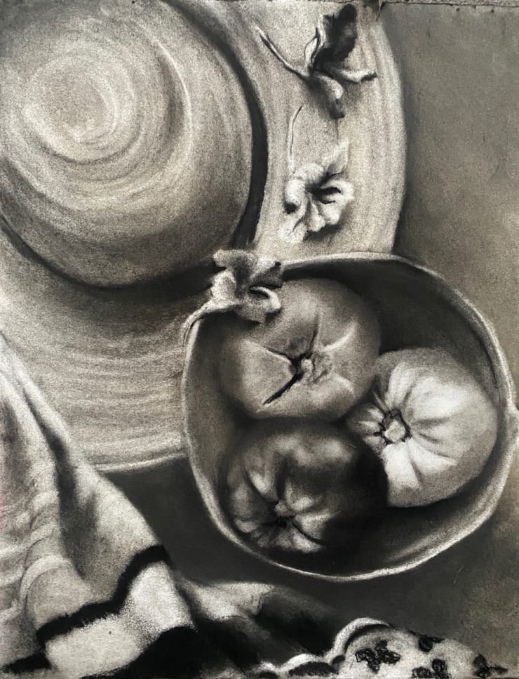 Melanie Baker, Tomatoes and Nasturtiums, 2020