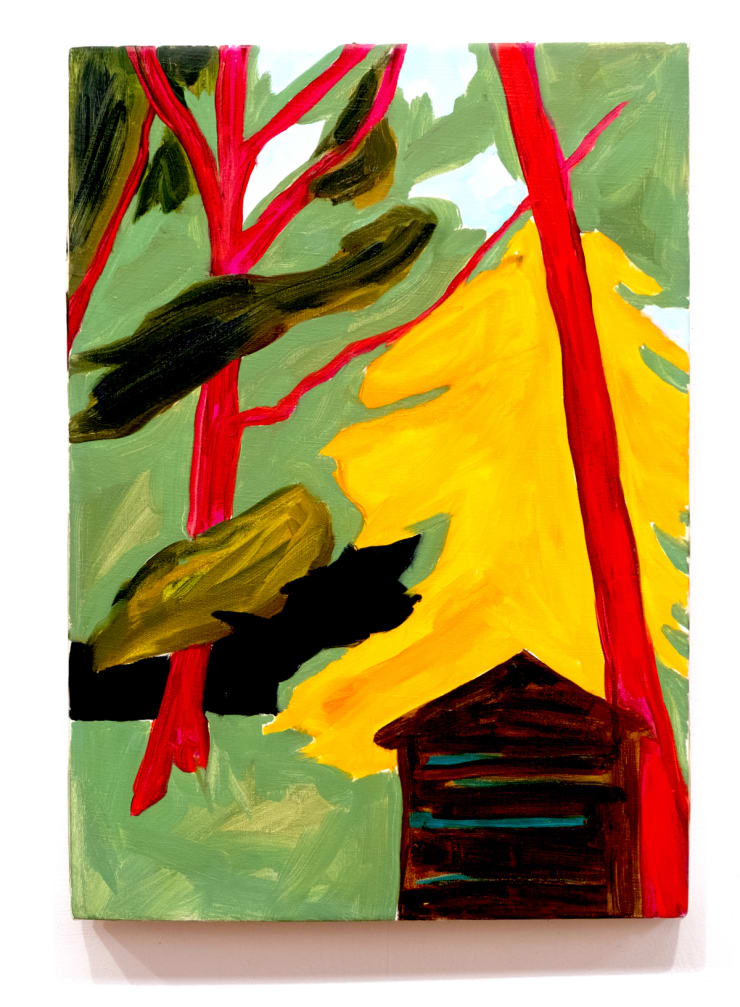 Maureen O'Leary, Shed and Beech Tree, 2021