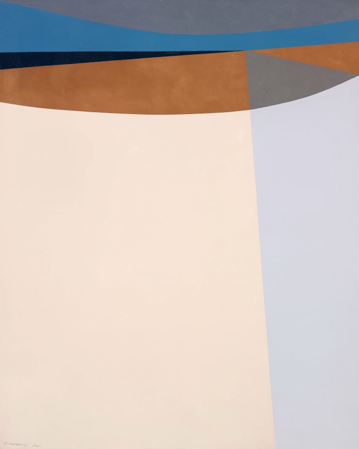 Helen Lundeberg, Desert Road, 1960