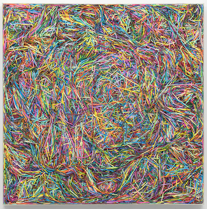 Jennifer Marman and Daniel Borins, Full Spectrum Shred 45 x 45, 2017