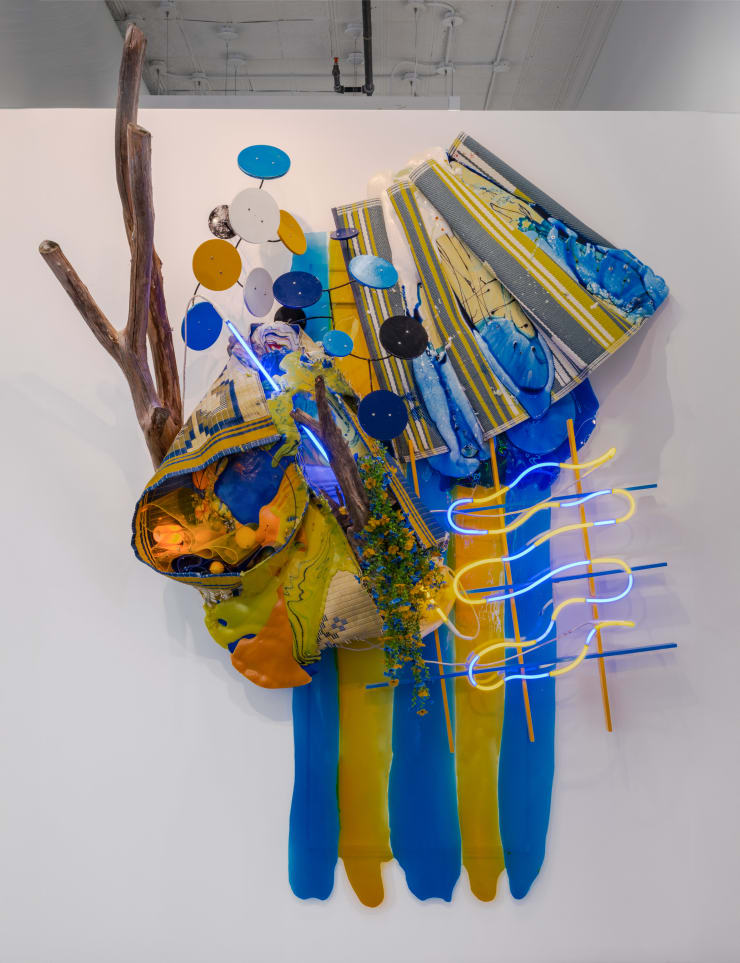 Judy Pfaff, blue is for sky, yellow is for wheat, 2025