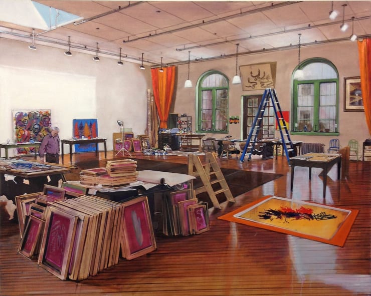 Joe Fig, Studio: Philip Taaffe, 2015