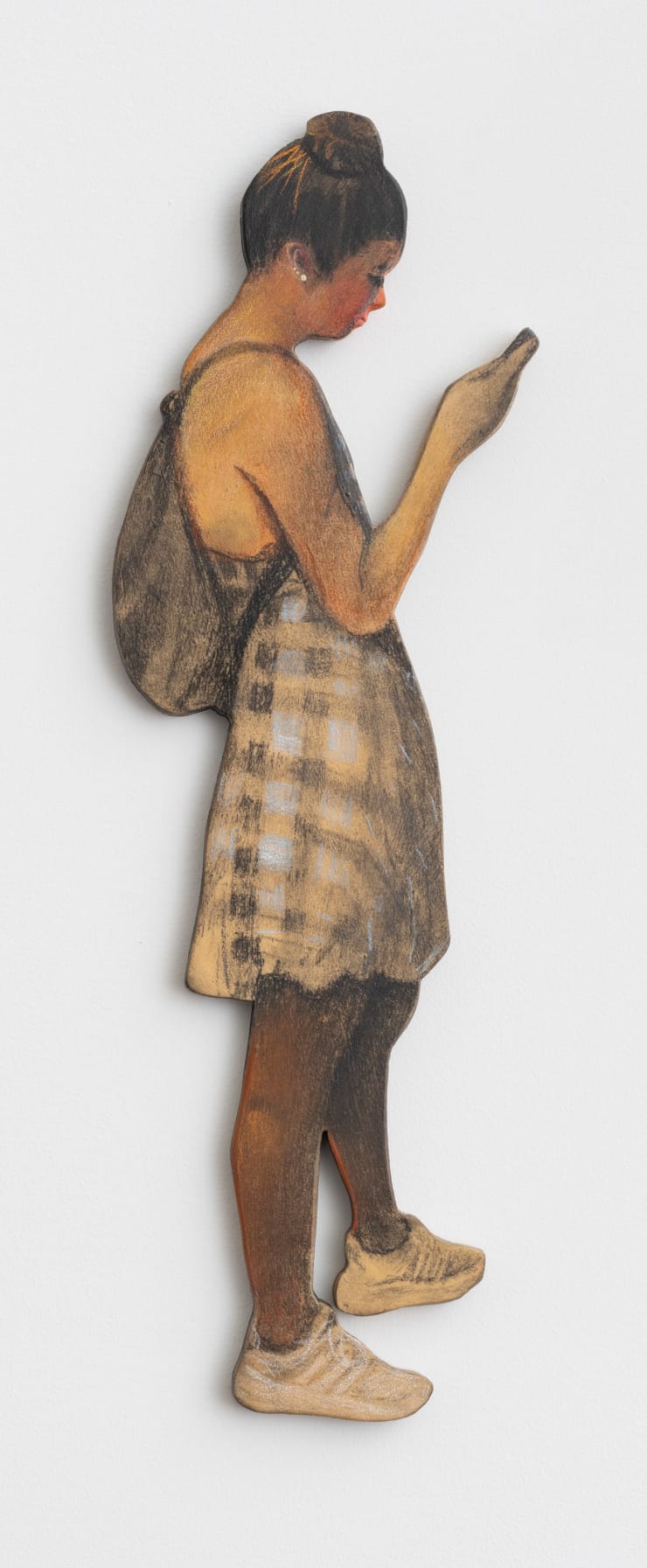 Claudia Bitrán, White Shoes Plaid Dress, 2022