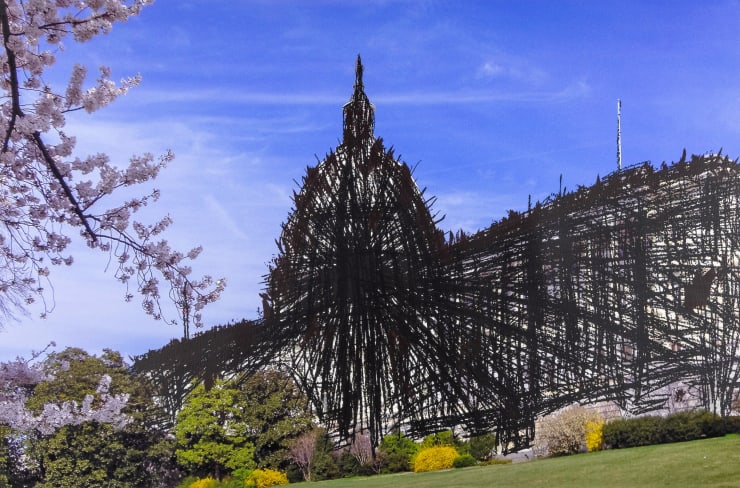 Dread Scott, Obliterated Power (Capitol), 2022