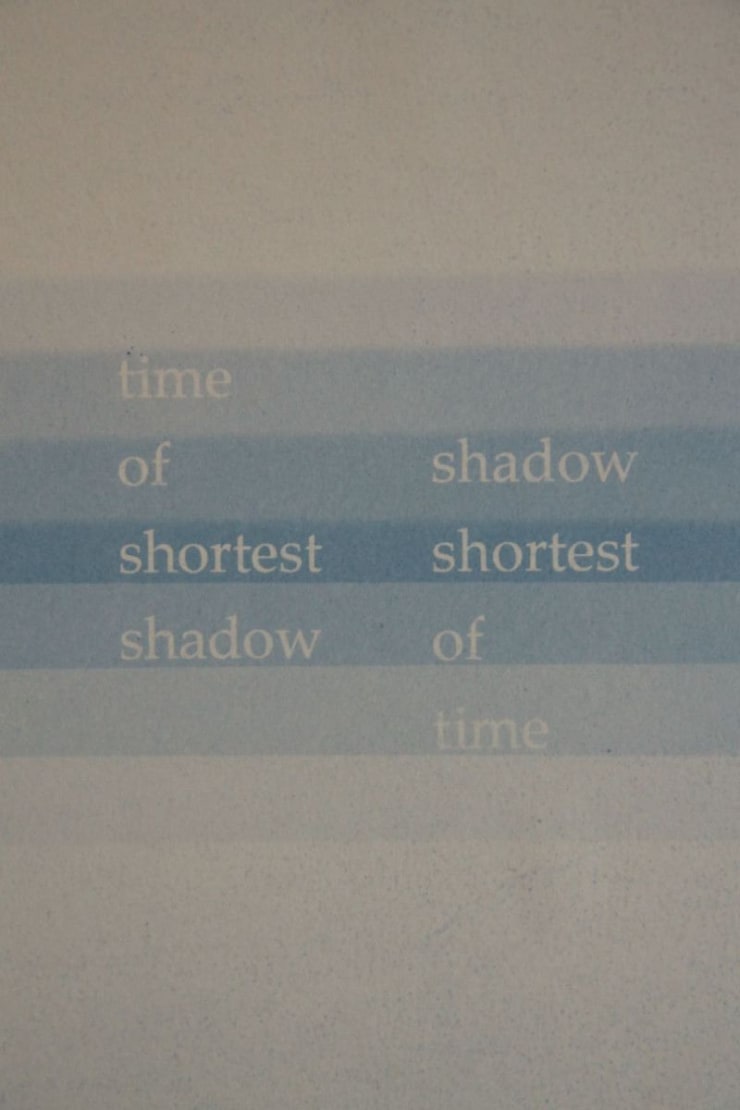 François Bucher, S.T. Contact. The shortest shadow, 2016