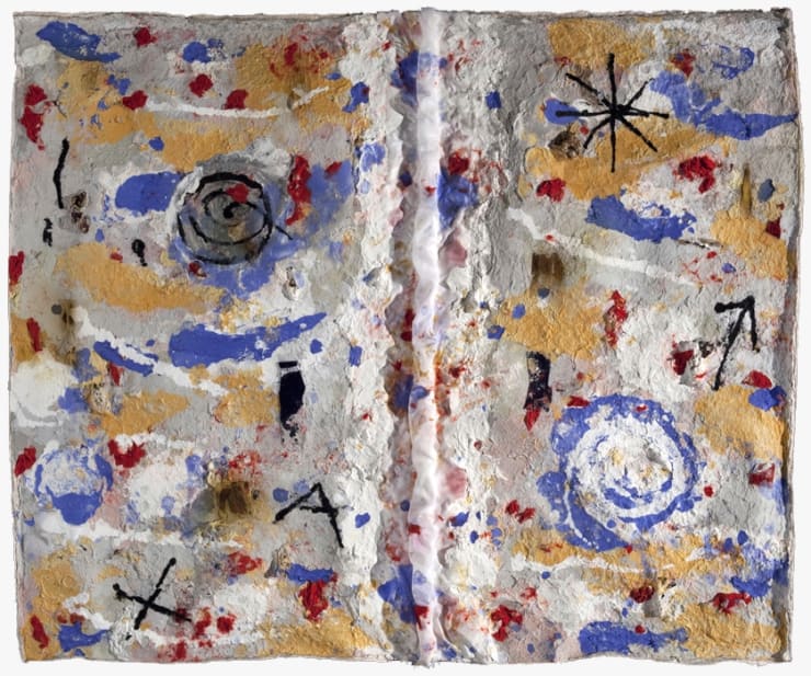 Joan Snyder, Symbols on a Grey Field, 2011